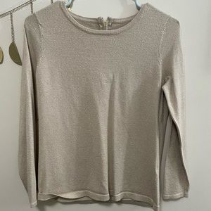 Sparkly Champagne Lightweight Sweater
